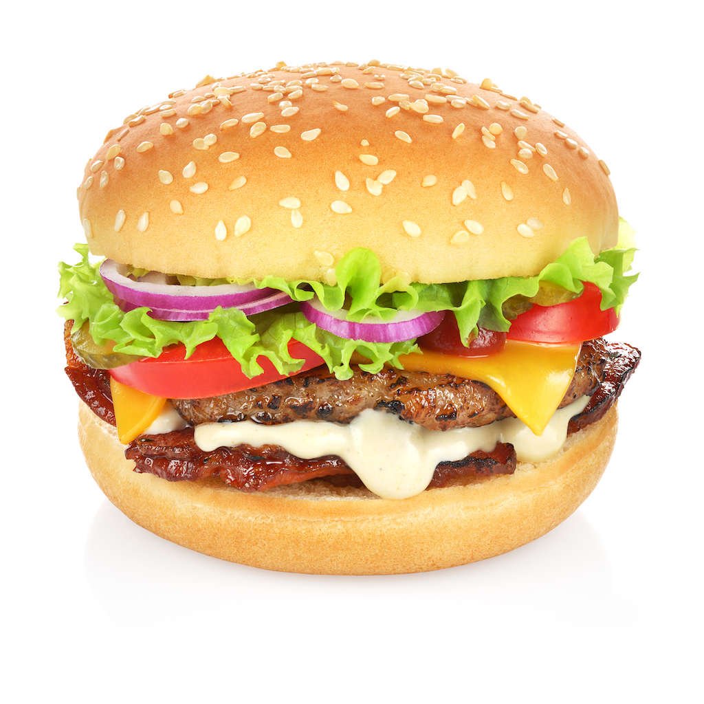 hamburger-isolated-on-white-EGPFC37
